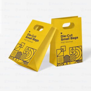 Custom Die Cut Handle Paper Bags