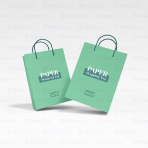 Custom External Handle Paper Bags
